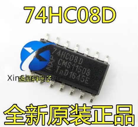 30pcs original new 74HC08 74HC08D SN74HC08DR SOP14 quad AND gate 2 input logic