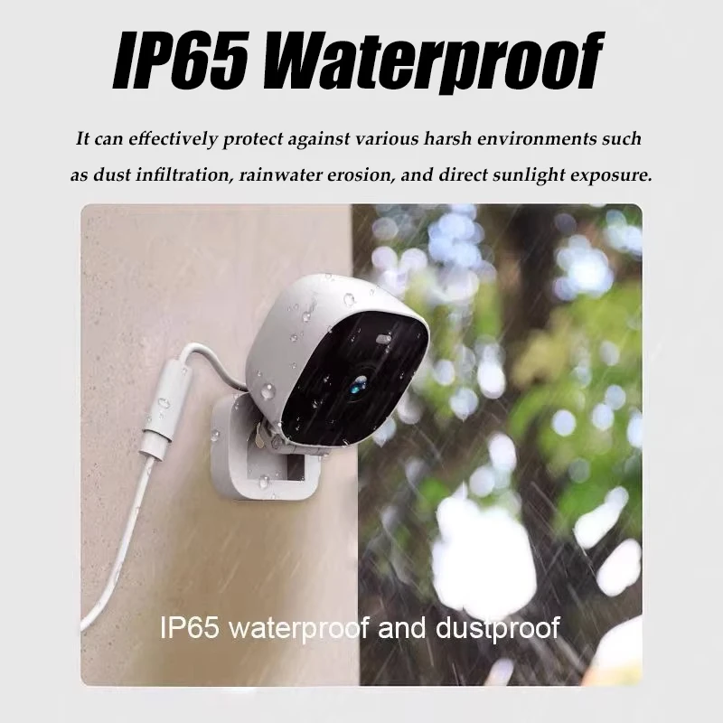 New 4K Mini Security Camera WiFi Monitor IP65 Waterproof Full Color Night Vision Motion Detect Surveillance With 2 Way Audio