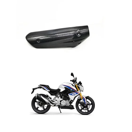 

ДЛЯ BMW G310R Запчасти для мотоциклов Выхлопная крышка Защита из углеродного волокна G310 R MOTO