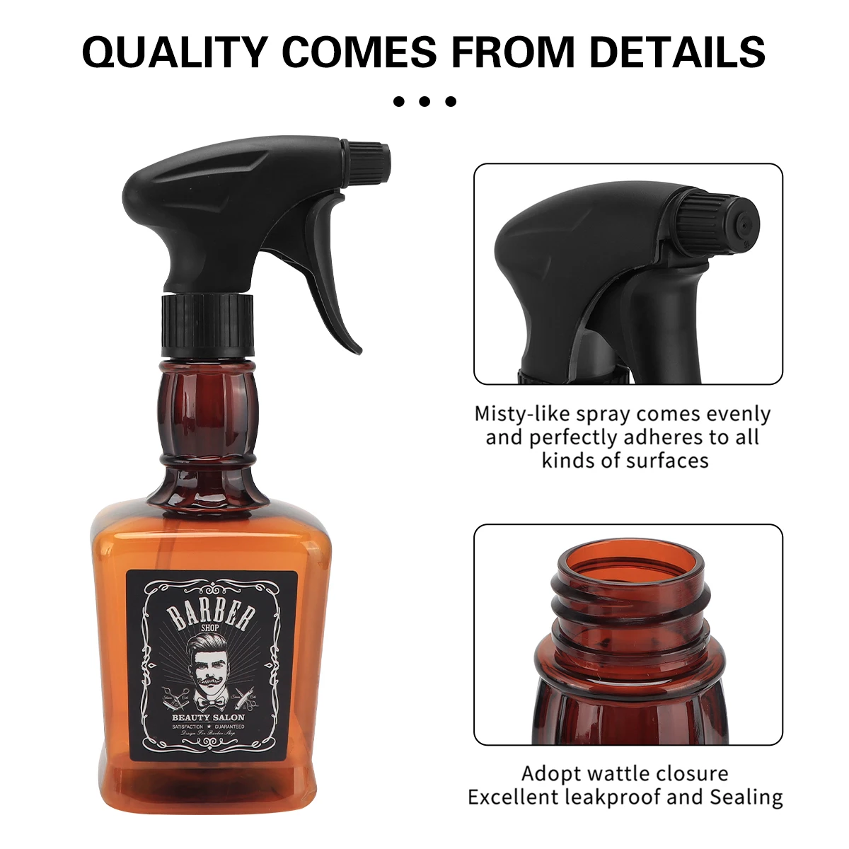 Hair Salon Haircut Refillable Fine Mist Empty Spray Bottle Professional Hairdressing Watering Can Barbershop Styling Tools