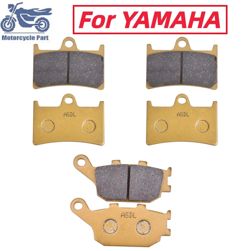 Motorcycle Front Rear Brake Pads For YAMAHA YZF-R6 YZF-R7 YZFR6 YZFR7 FZ6 Fazer S2 FZS 600 MT-07 MT07 MT-09 MT09 Tracer XSR 700
