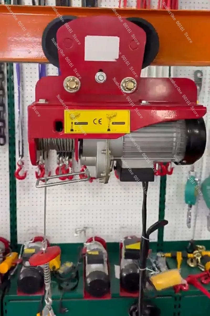 

Мини-электрическая лебедка 220В с регулируемым микропультом ДУ, тросовый подъемник для домашнего гаража