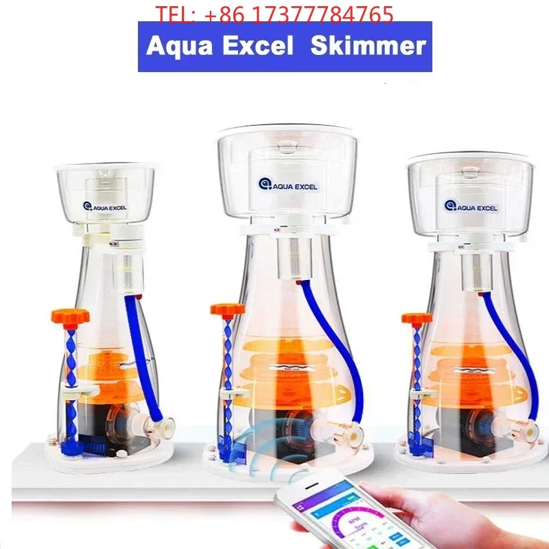AQUA EXCEL EC 110-240 V Protein WIFI Skimmer APP Control Reef Coral Marine Filtration System Marine Saltwater Reef Aquarium Tank