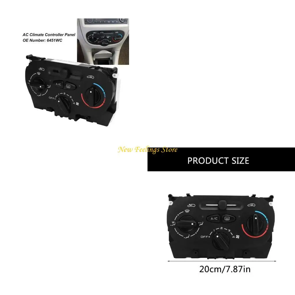 

Heater Control Panel for 206 207 C1 6451WC Manual Gear Control Panel Regulator