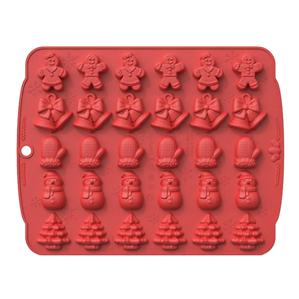 

Santa Claus Silicone Mold Pastry Mold Reusable Non-stick Silicone Christmas Cookie Molds Mini Santa Claus for Home for Cookies