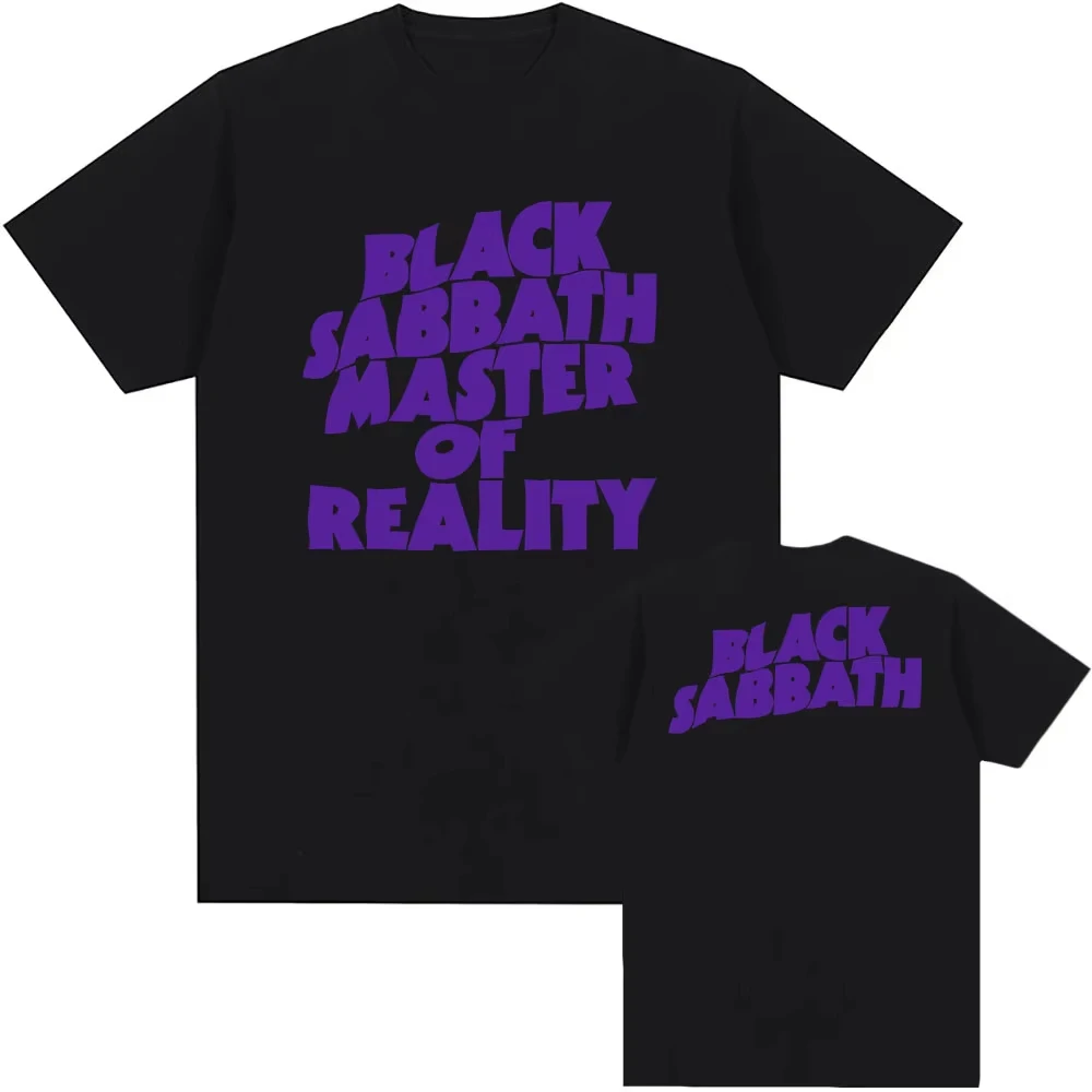 Camiseta Black Sabbath Master of Reality, camisetas de manga corta de algodón para verano, camiseta de moda de banda de Rock Grunge, ropa para hombres y mujeres