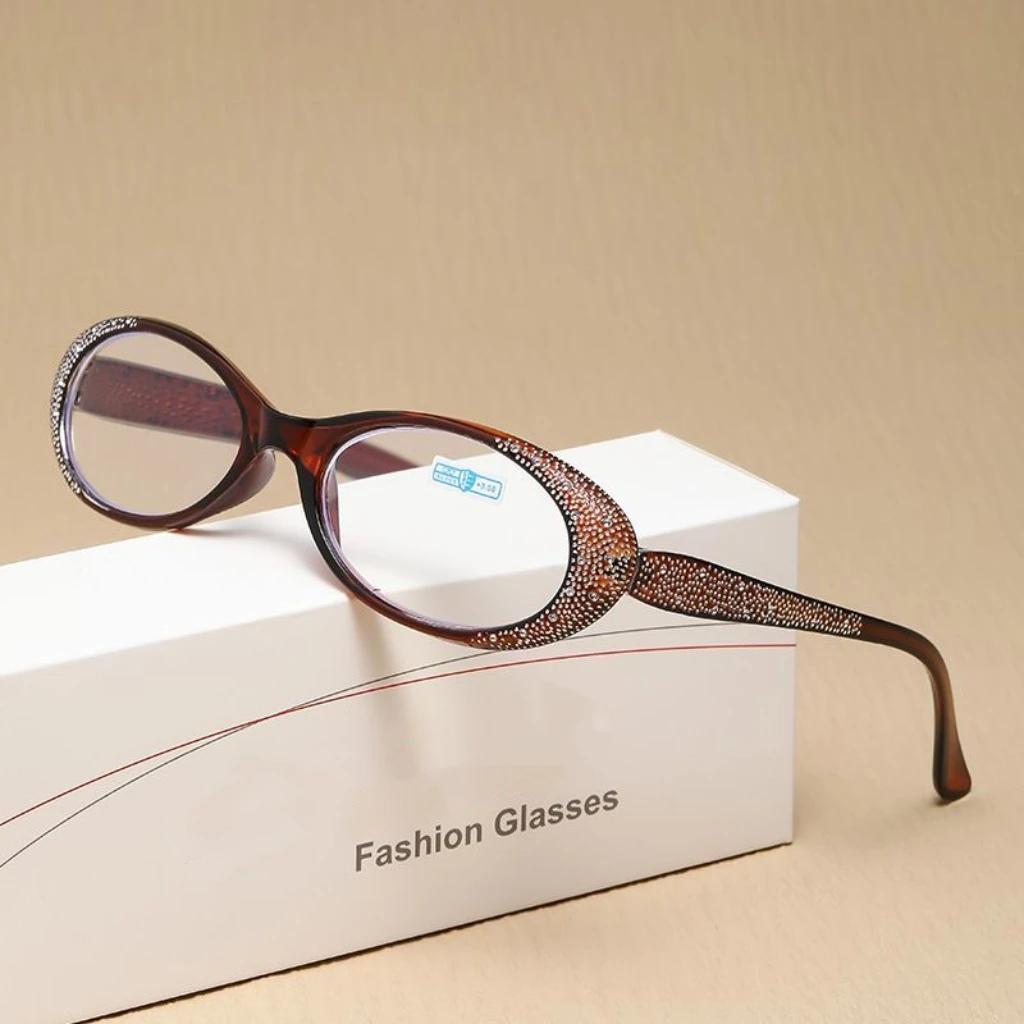 Aliexpress Women's Luxury Diamond Reading Glasses Trendy New Far Sight Eyeglasses for Men Ladies Blue Light Blocking Eyewear 0+1.0 To +4.0 - Aliexpress Deal