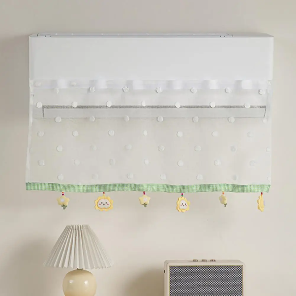 Breathable Wind Guard Universal Air Conditioner Wind Deflector Curtain with Mesh Screen Cover Anti-direct Blowing Ac for Home