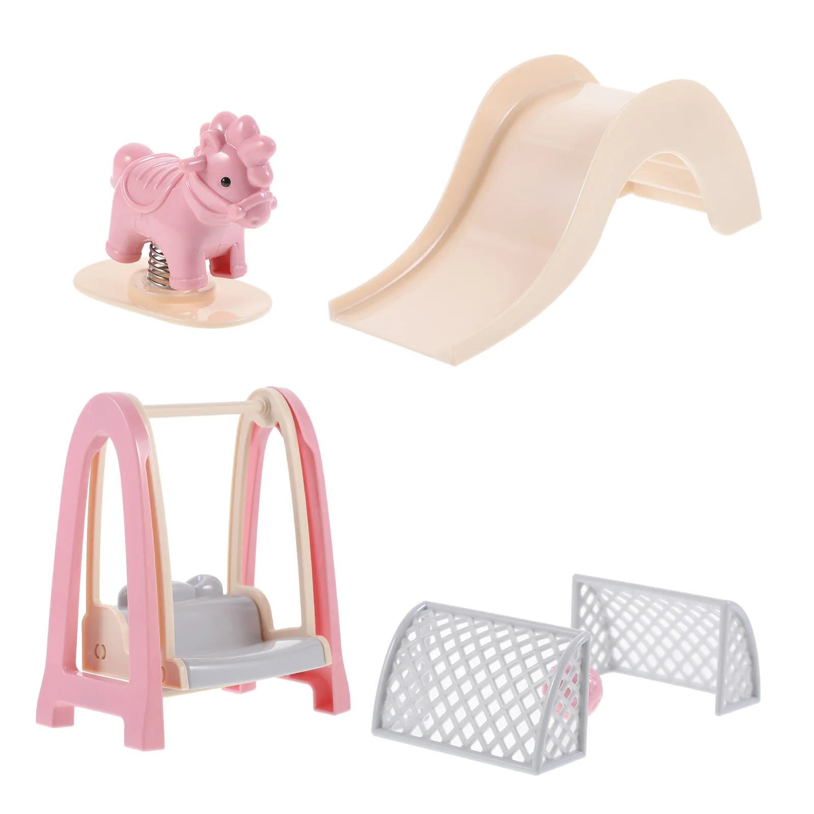 

Набор миниатюрных пластиковых качелей для имитации, украшение для миниатюрного дома, декор для маленькой домашней сцены, аксессуары для дома