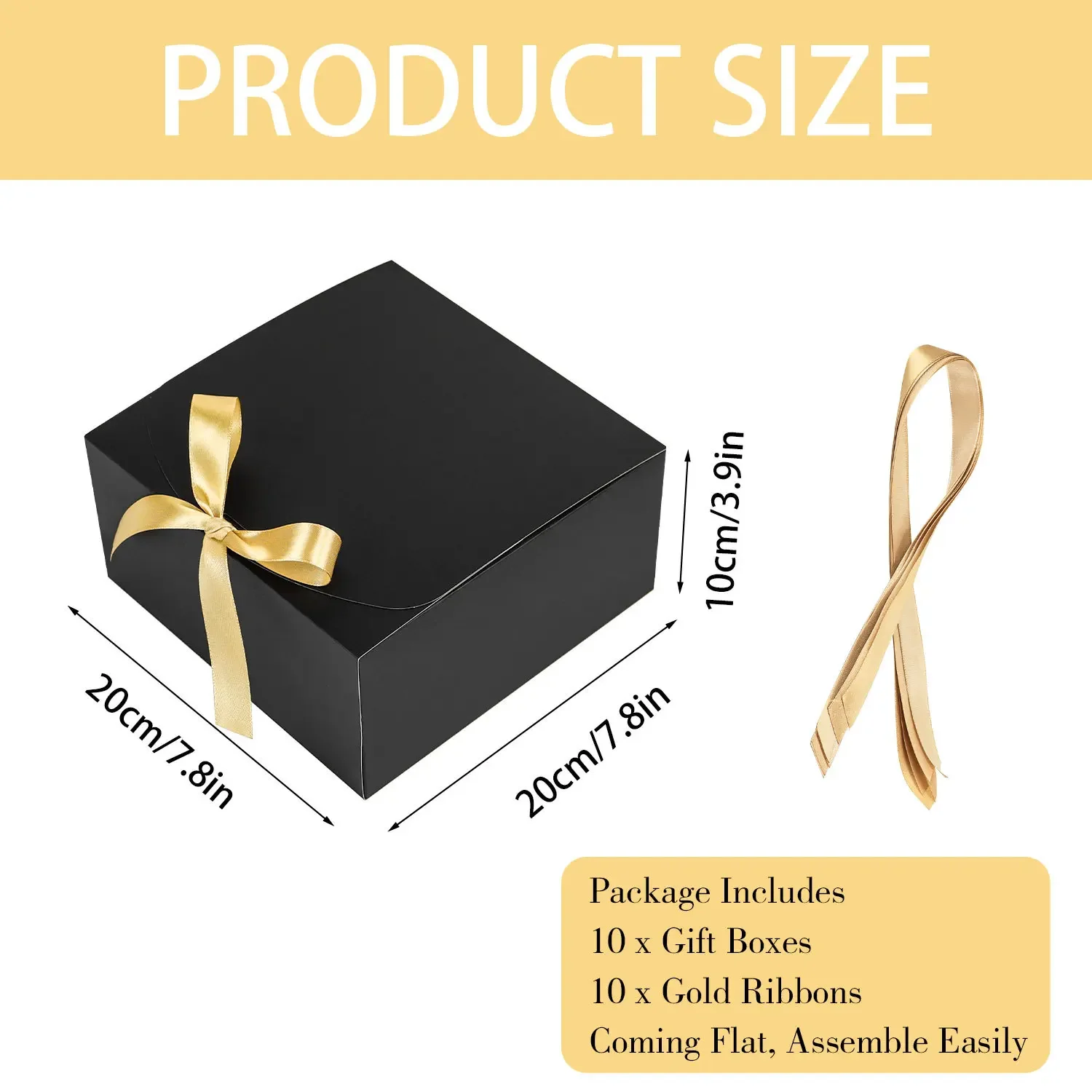 5pcs Gift Boxes with Lids Kraft Paper Gift Boxes for Presents Wedding Christmas Birthday Party Bridesmaid Proposal Boxes