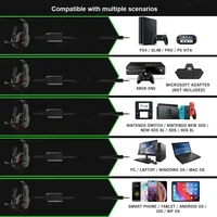 Nouvelle mise à niveau casque filaire Gamer avec micro casque antibruit pour PC ordinateur portable PS4 PS5 Nintendo tablette écouteurs 2