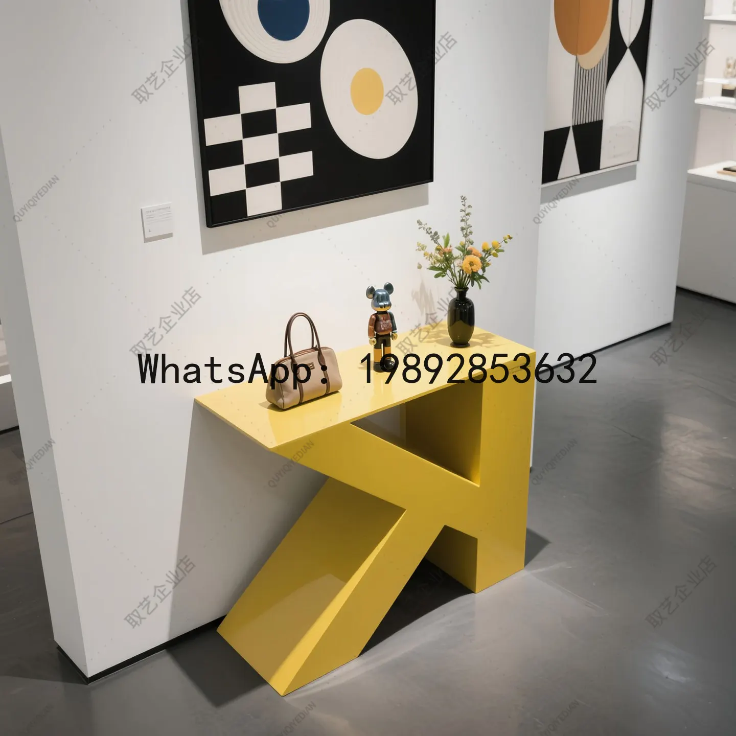 Letter K-shaped Display Table Exhibition Stand Mall Art Exhibition Hall Display Table