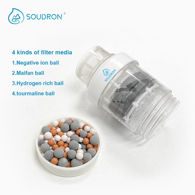 Filtro de grifo de piedra Maifan para uso doméstico, cartucho de filtro purificador de agua de grifo de cocina.