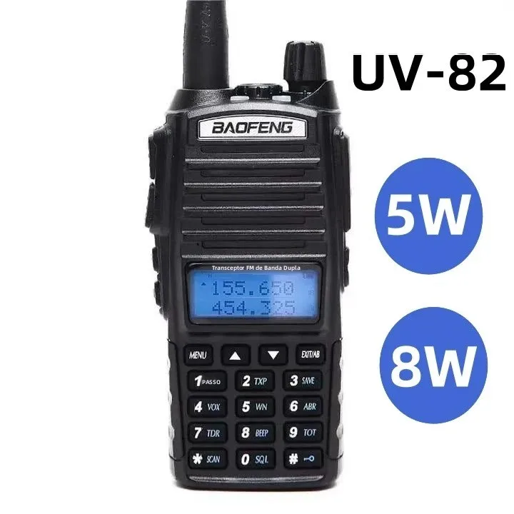 プロフェッショナル無線機-uv82-fm-baofeng-uv-82-8w-ハムラジオステーション-vhf-uhf-トランシーバー-ハンティングラジオ-アマチュア無線機