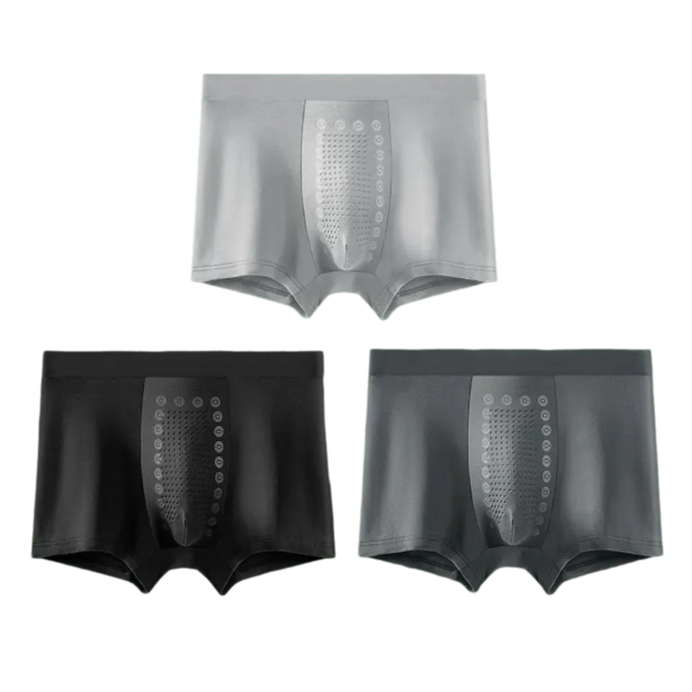 3Pcs Comfortable Modal Men Boxers Breathable Lingerie Seamless Boxer Shorts Underpants Panties Underwear for Men Gifts
