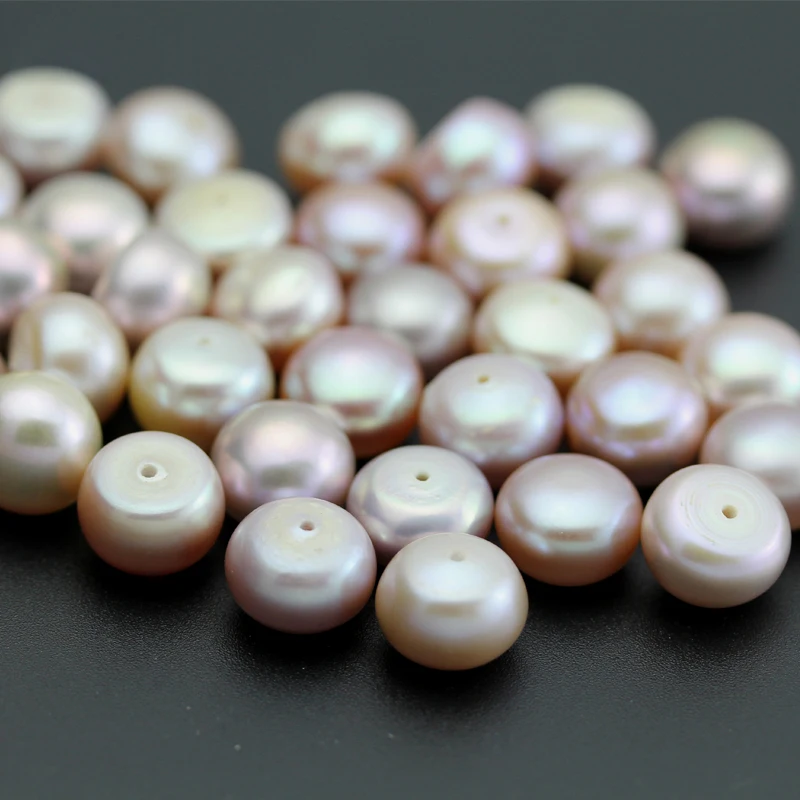 Natural Pearl Loose Beads,Semiround Real Earring Beads For Jewelry DIY Making Gemstone Oysters Pearls Drop Shipping 3 pairs - Image 3