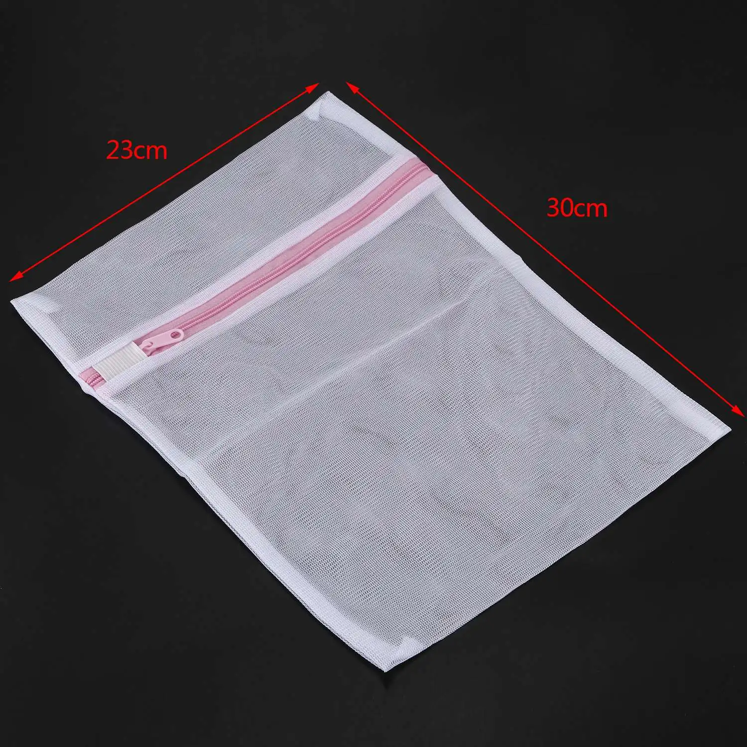 T71C Laundry Underwear Net Mesh Washing Machine Bag Socks Lingerie Bra Bag 23cm by 30cm