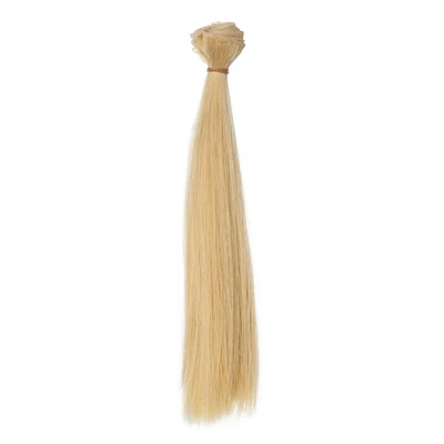 1 stücke Haar Refires Bjd Haar 25 cm * 100 CM Schwarz Rosa Braun Khaki Weiß Grau Farbe lange Gerade Perücke Haar für 1/3 1/4 BJD Diy