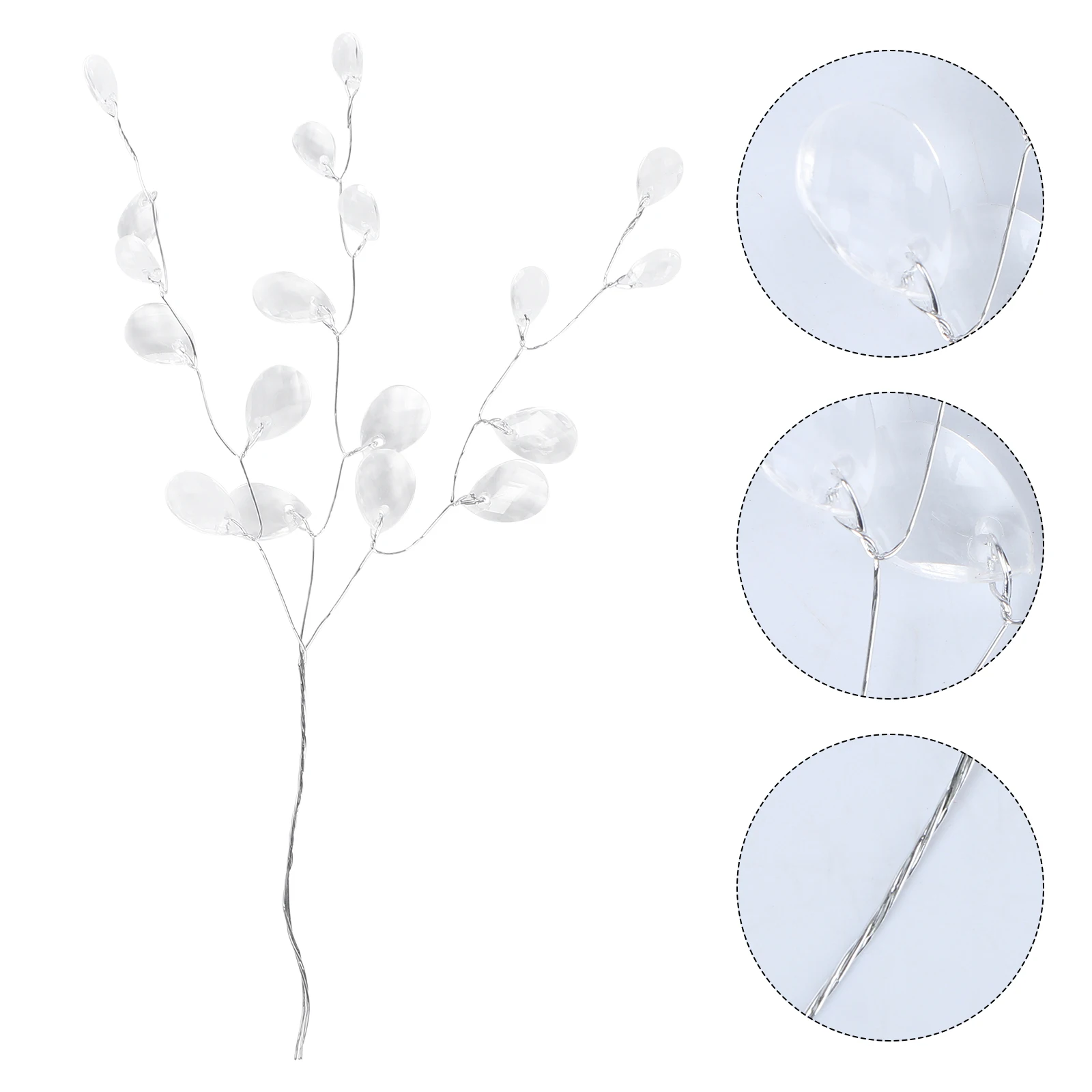 

50 Stems 16cm Crystal Acrylic Drops Artificial Flower Branches Bead Sprays for Wedding DIY Home Decor