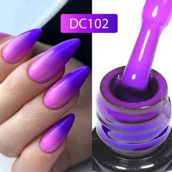 Mtssii 7ml Thermal Ultra-thin Nail Gel Polish 3 Layers Temperature Changing Gel Varnish Soak Off UV Led Nail Art Manicures