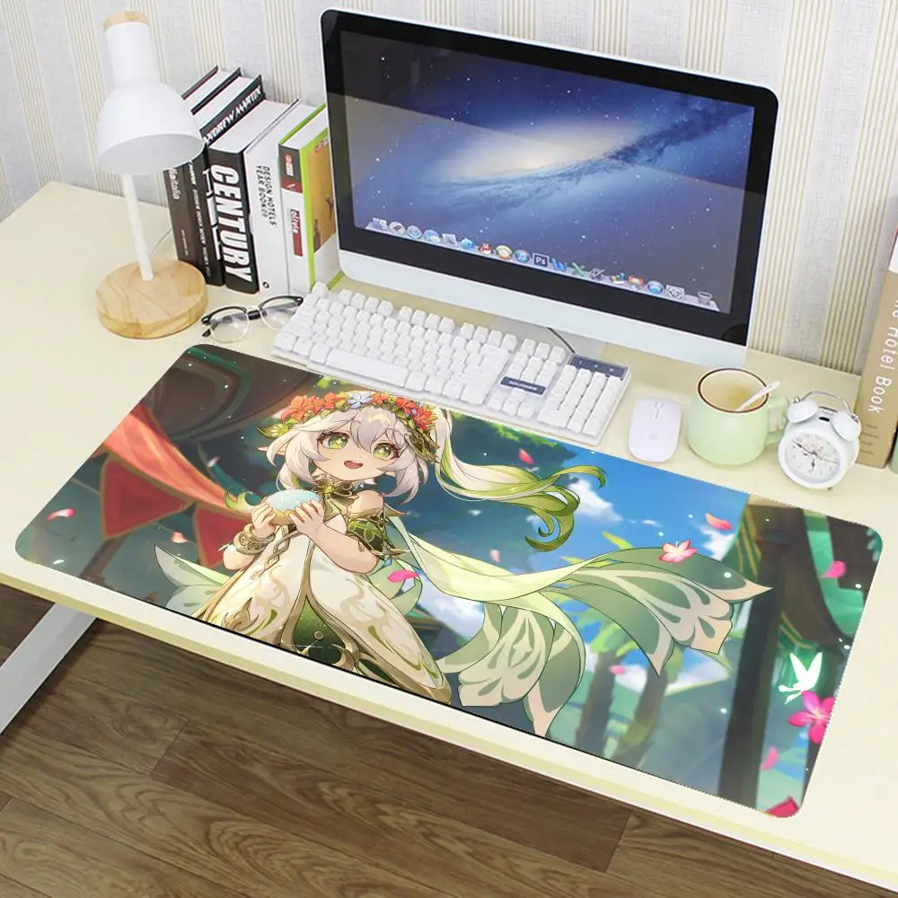 Genshin Impact Nahida Luxury Mouse Pad Large Anime Desk Mat Luxury Desktop Cartoon Gaming Gamer Keyboard Office Computer Cushion