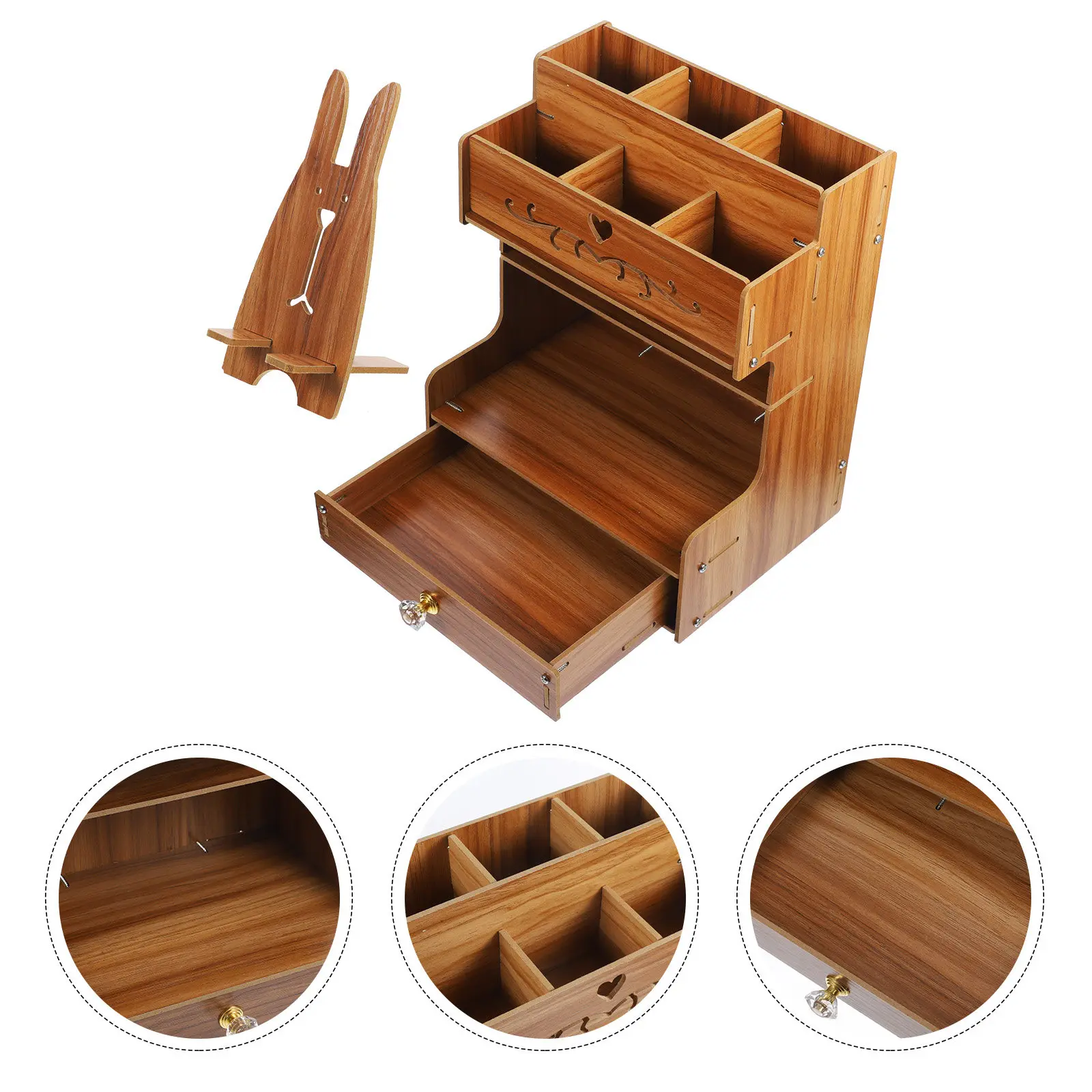 wooden-desk-organizer-drawer-desktop-diy-pencil-holder-large-capacity-stationery-storage-container-multi-functional-pen-holder