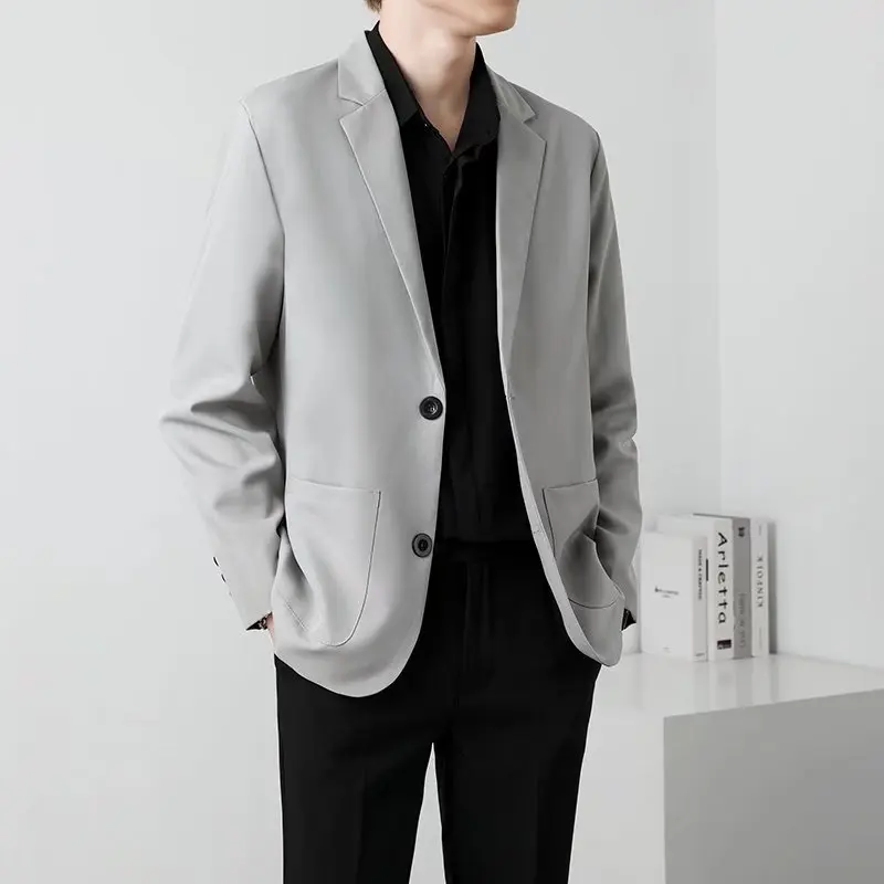 가을 패션 남성 루즈 캐주얼 스타일 한국 버전 비즈니스 레저 수트 재킷 멋진 트렌디 탑 셔츠