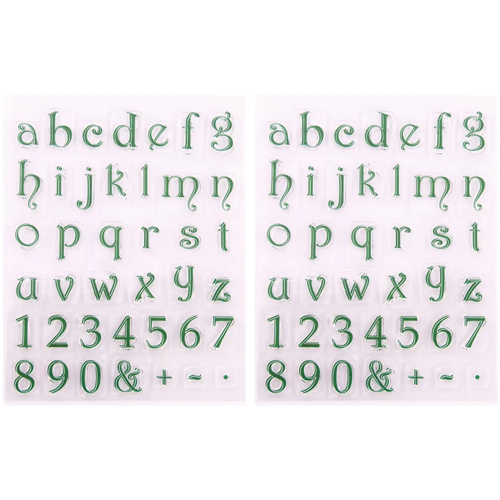 

2pcs Silicone Seal Stamps Transparent TPR Material Clear Stamps DIY Scrapbooking Album Storage Crafts Gifts