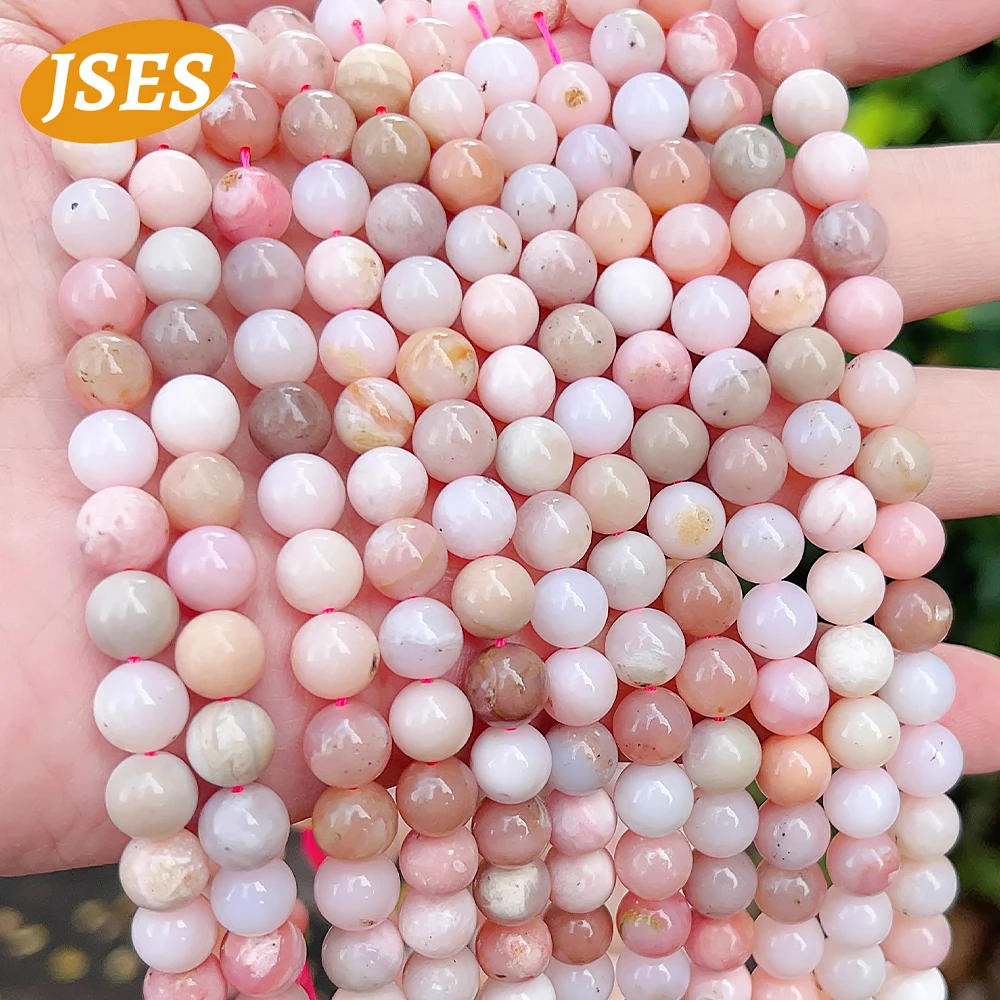 AA Natural Pink Opal 6mm 8mm 10mm Strand Beads for Jewelry Making Needlework Accessories DIY Bracelets Necklace Wholesale Beads