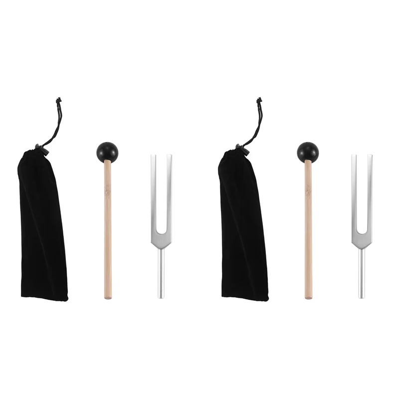ABUE-2X Tuning Fork 528HZ Tuner With Mallet For Healing Chakra,Sound Therapy,Keep Body,Mind And Spirit In Perfect Harmony