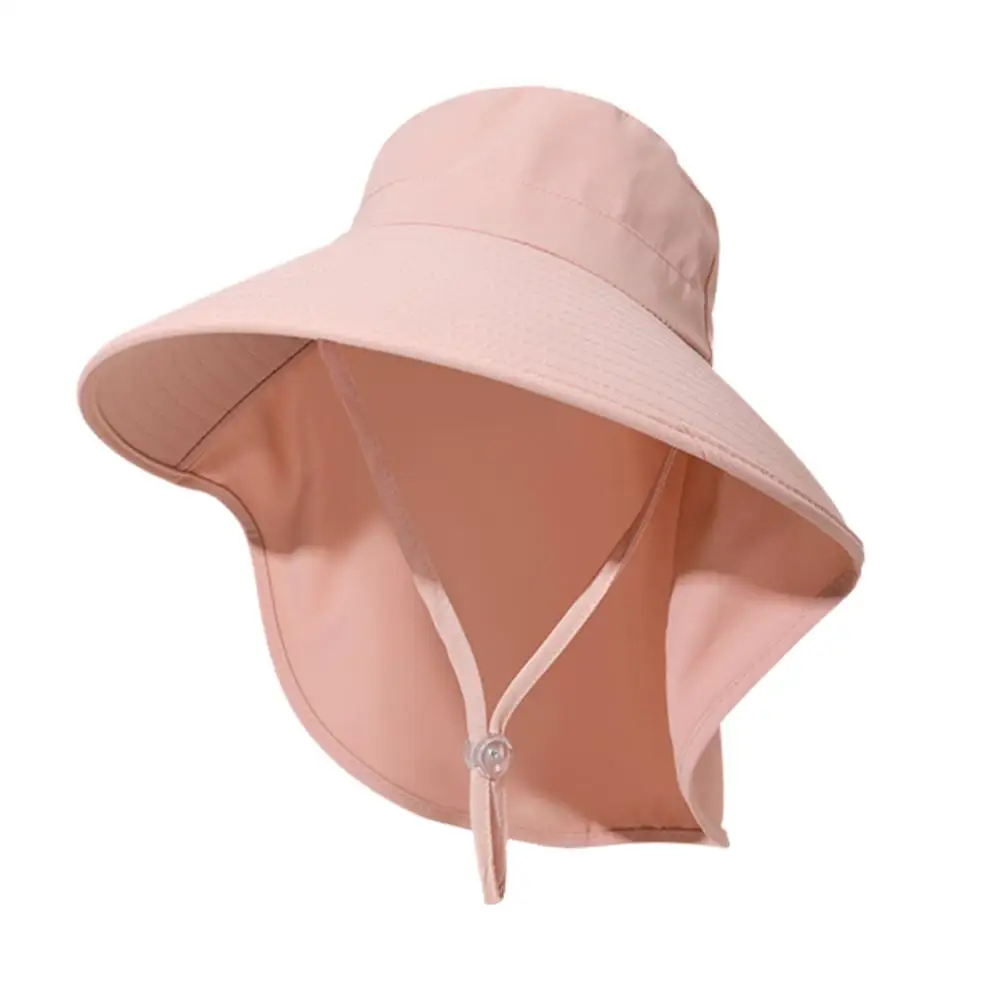 Summer Hats Outdoor Uv Anti Neck Visors For Lady Fishing Hiking Wide Brim Shawl Screen Ponytail Caps For C7a9