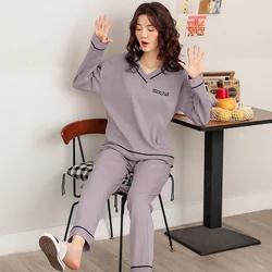 With Breastfeeding Mouth And Adjustable belt Pajamas For Pregnant Women Full Cotton Postpartum Confinement Home Service Clothing