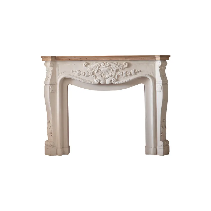 

Spot European white, frame solid wood, decorative cabinet living room, imitation marble entrance table