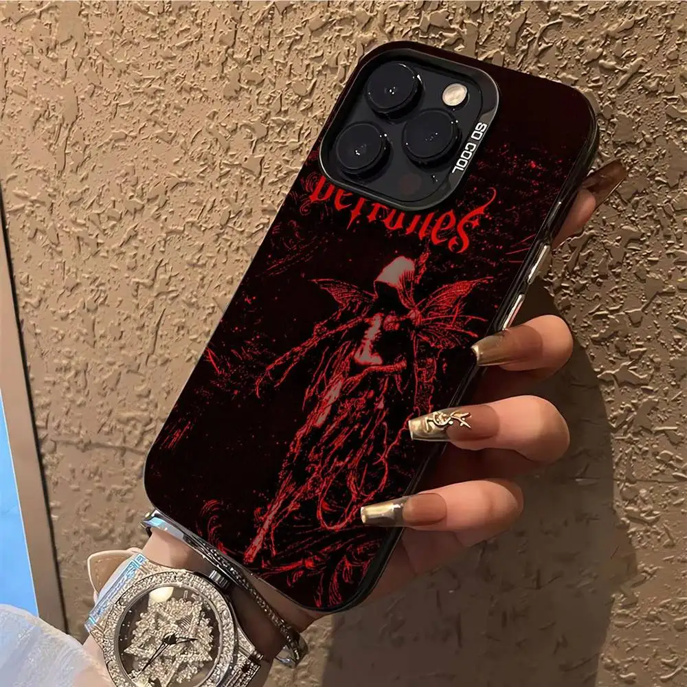 Private Music D-Deftones Phone Case For iPhone 17,16,15,14,13,12,X,8,Pro,Max,Plus,E,SE4,Air,Mini IMD Matte Black