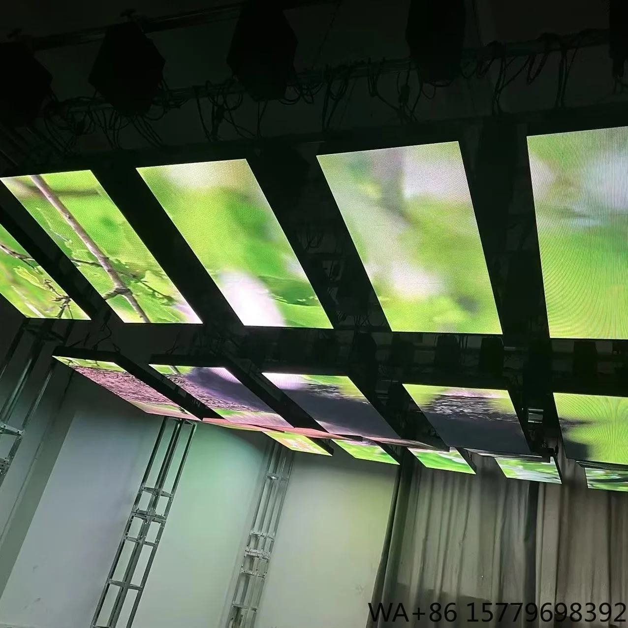 Best Price Dmx 3d Led Lifting Kinetic Led Display Screen System Winch Led Screen Kinetic Light