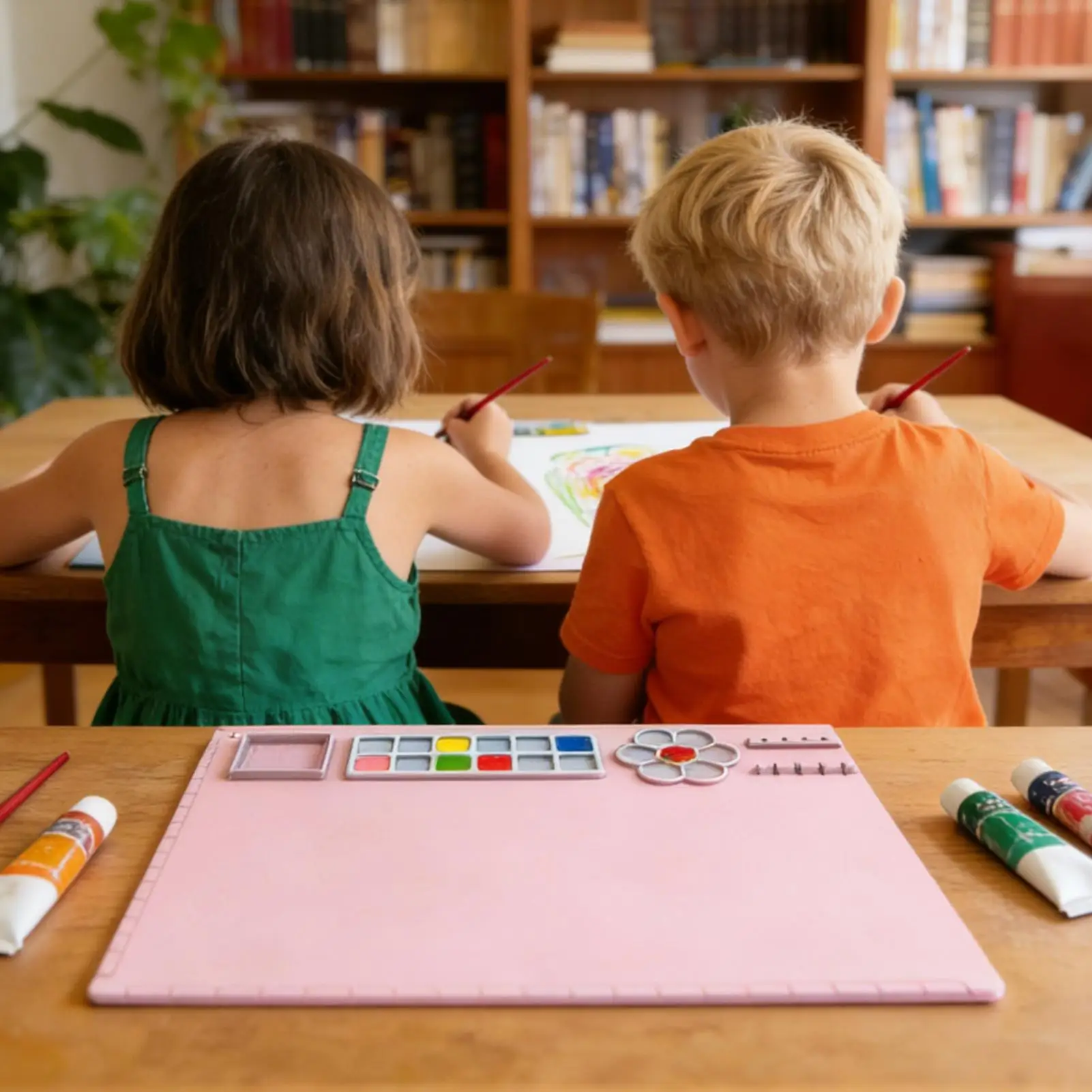 

Silicone Art Mat Non-Slip Soft Reusable Painting Art Mat For Kids For Artist Boys Girls Students Home Classroom Kindergarten