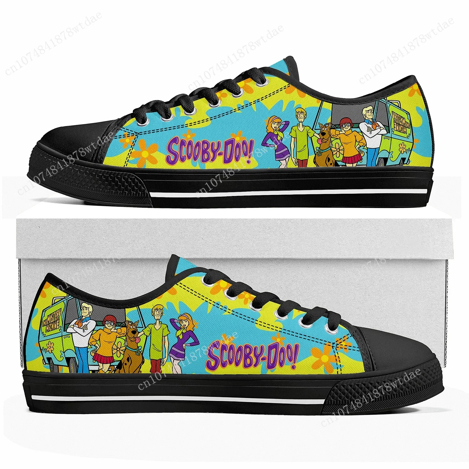 Cheech And Chong With S-Scoobys Smoke Low Top Sneakers Womens Mens Teenager High Quality Canvas Sneaker Casual Customize Shoes