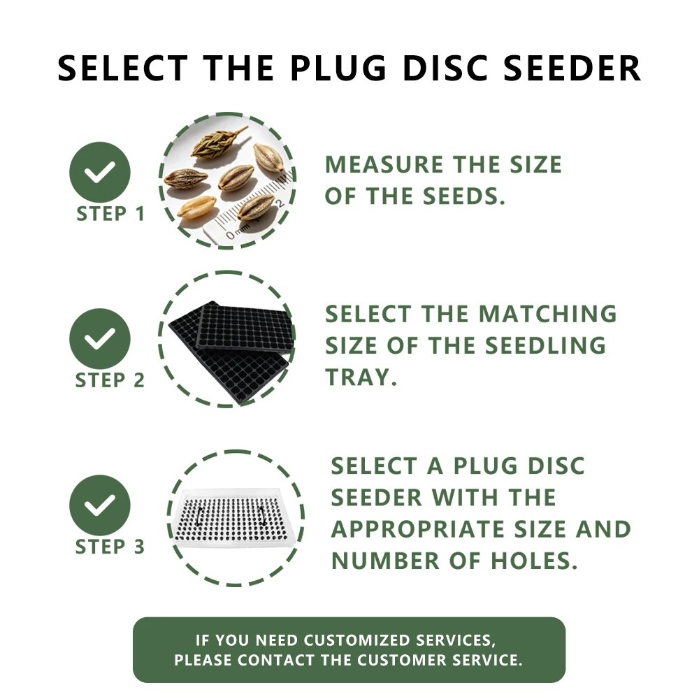 Custom Manual Seeder Kit Seed Sowing Tool Pressure Plate Making Hole For Vegetables Seedling