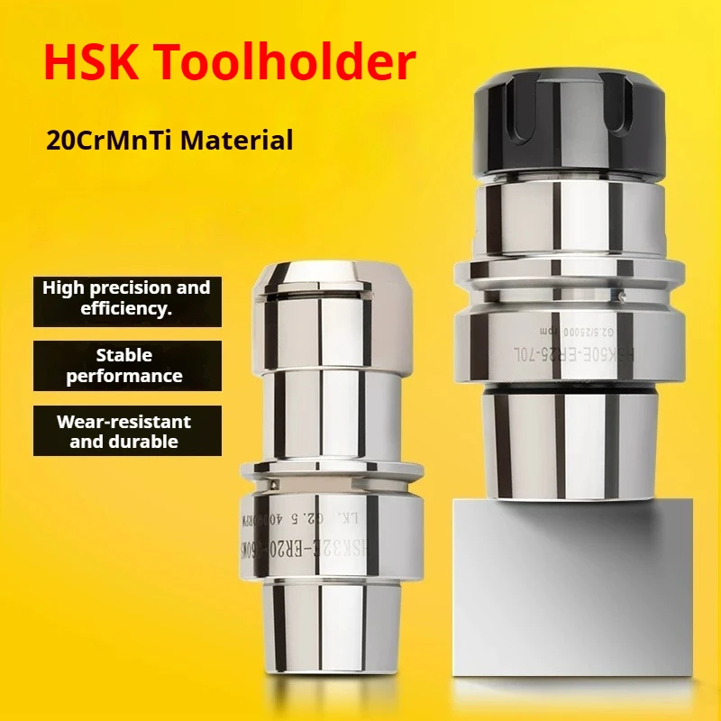 HSK25E HSK32E HSK40E HSK50E ER11MS ER16 ER20 ER25 ER32 SK10 SK16 stainless steel ToolHolder ER SK collet chuck accuracy 0.002mm