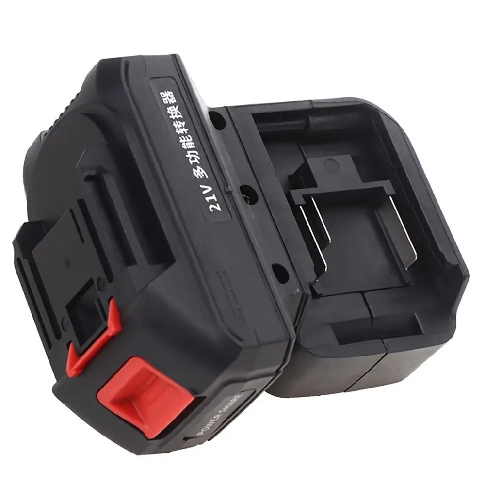 

1Pcs Plastic High Quality 18V Battery Adapter One-to-two Black Battery Converter Durable 2 In 1 Power Tool Accessory