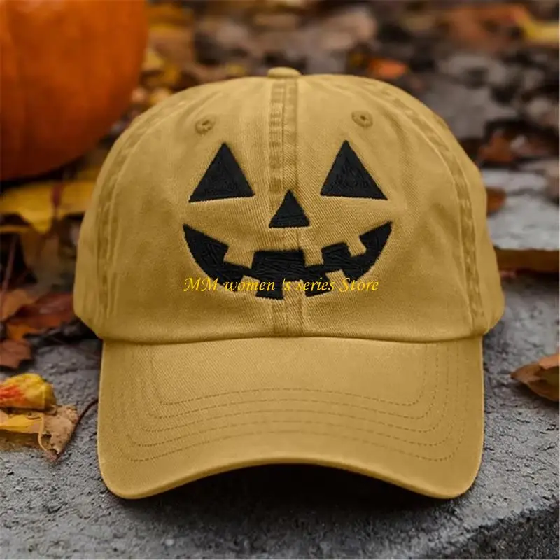 Q39C Practical Stitched Baseball Cap with Themed Halloween Graphics Casual Hat