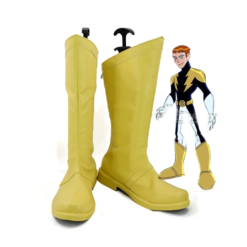 

Lightning Lad Shoes Cosplay Legion of Super Heroes Lightning Lad Cosplay Boots Yellow Shoes Custom Made