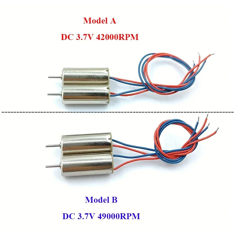 2PCS/Lot 0716 Mini 7mm*16mm Coreless Motor DC 3.7V 42000RPM/49000RPM High Speed Micro Hollow Cup Motor DIY RC Drone Quadcopter