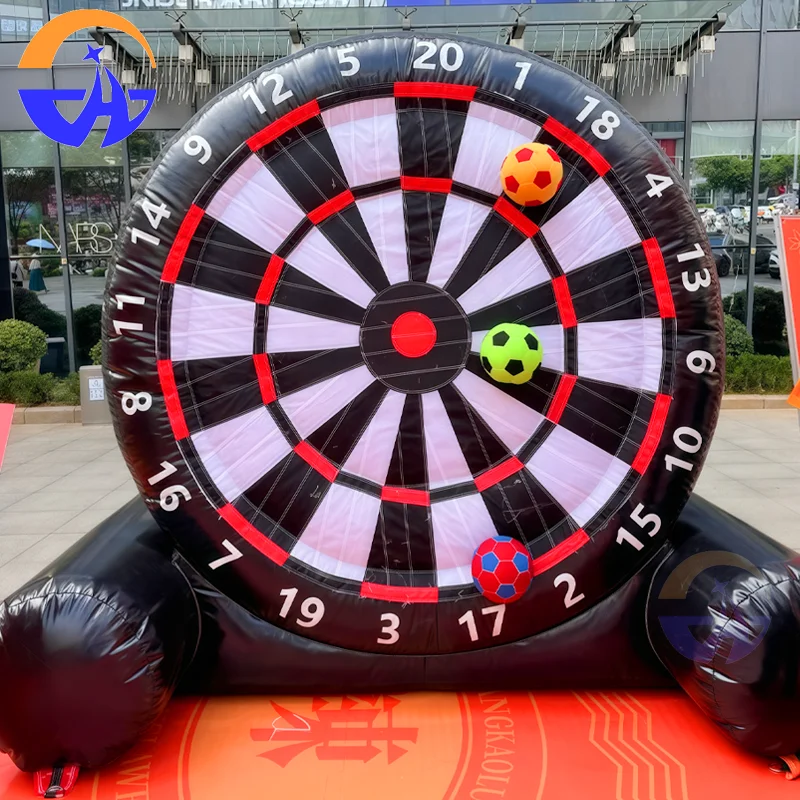 Inflatable Soccer Darts Board With Ball Oxford Inflatable Football Games Outdoor Human Dartboard Target Game For Kids Adults