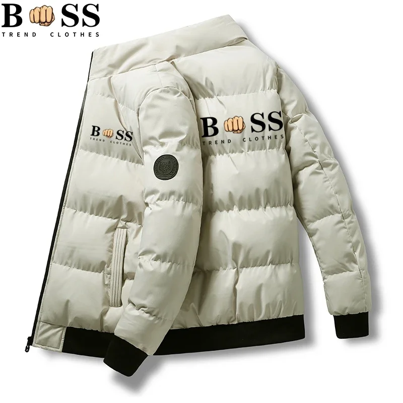 Men's winter jacket and coat Cotton coat 2024 New parka jacket Men's windproof thick warm man's parka  size M-5XL