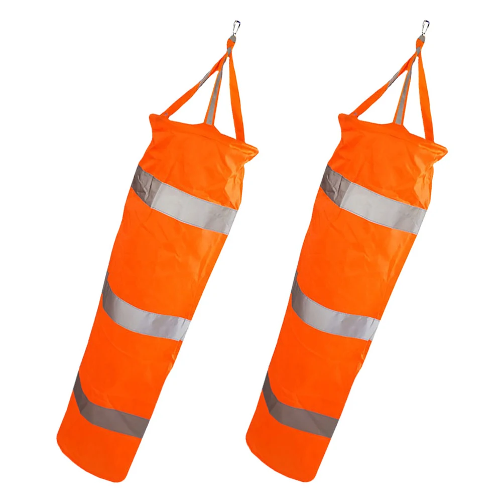 

2pcs Waterproof Windsock Reflective Wind Direction Bag Oxford Cloth Garden Flag Traffic Warning Site Construction Easy