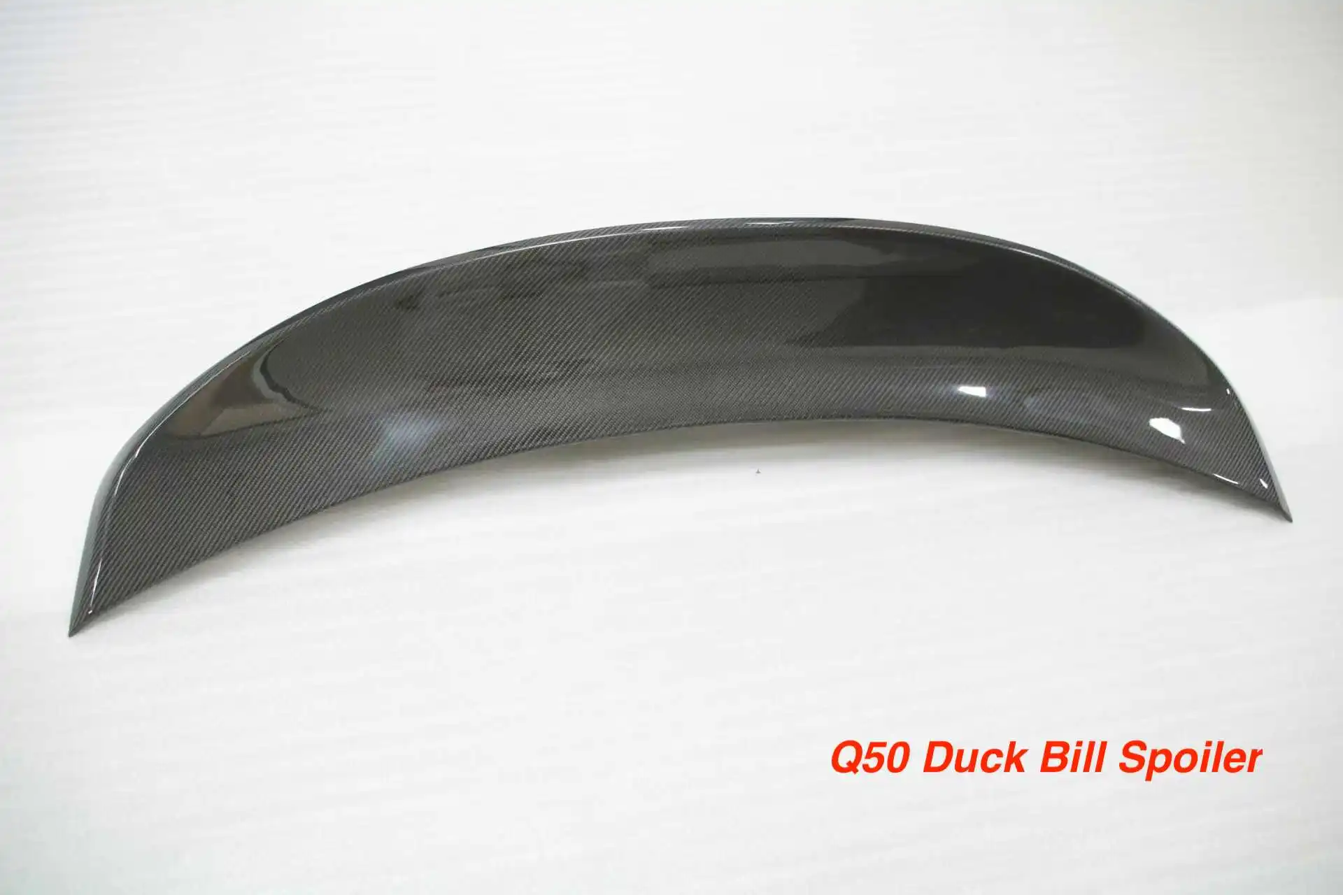 for Infiniti Q50 2014+ Real Carbon Fiber Spoiler Large Duck Bill Trunk Wing