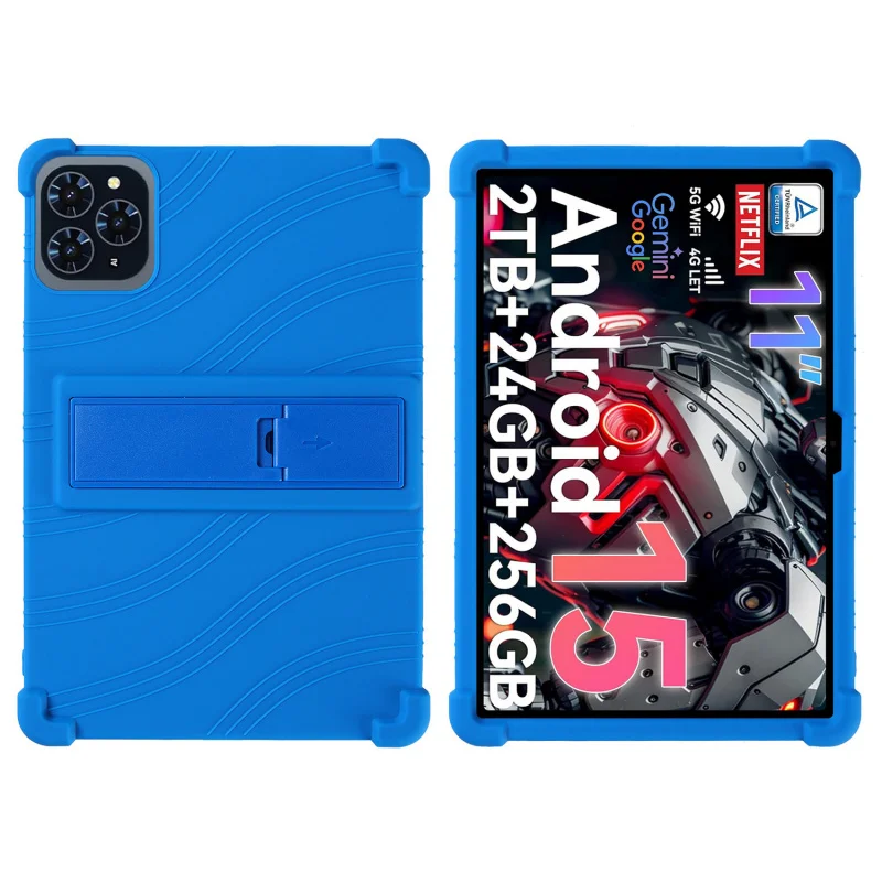 Silicone Case for Tabwee W90 11 Inch Tablet Shockproof Protective Cover with Kickstand TPU Full Body Drop Protection