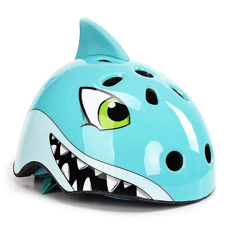 3-8 Years Children Bicycle Helmets Bike Cycling Riding Roller Long Skates Board Kids Animal Cartoon Dinosaur Shark Fox Cute Bear