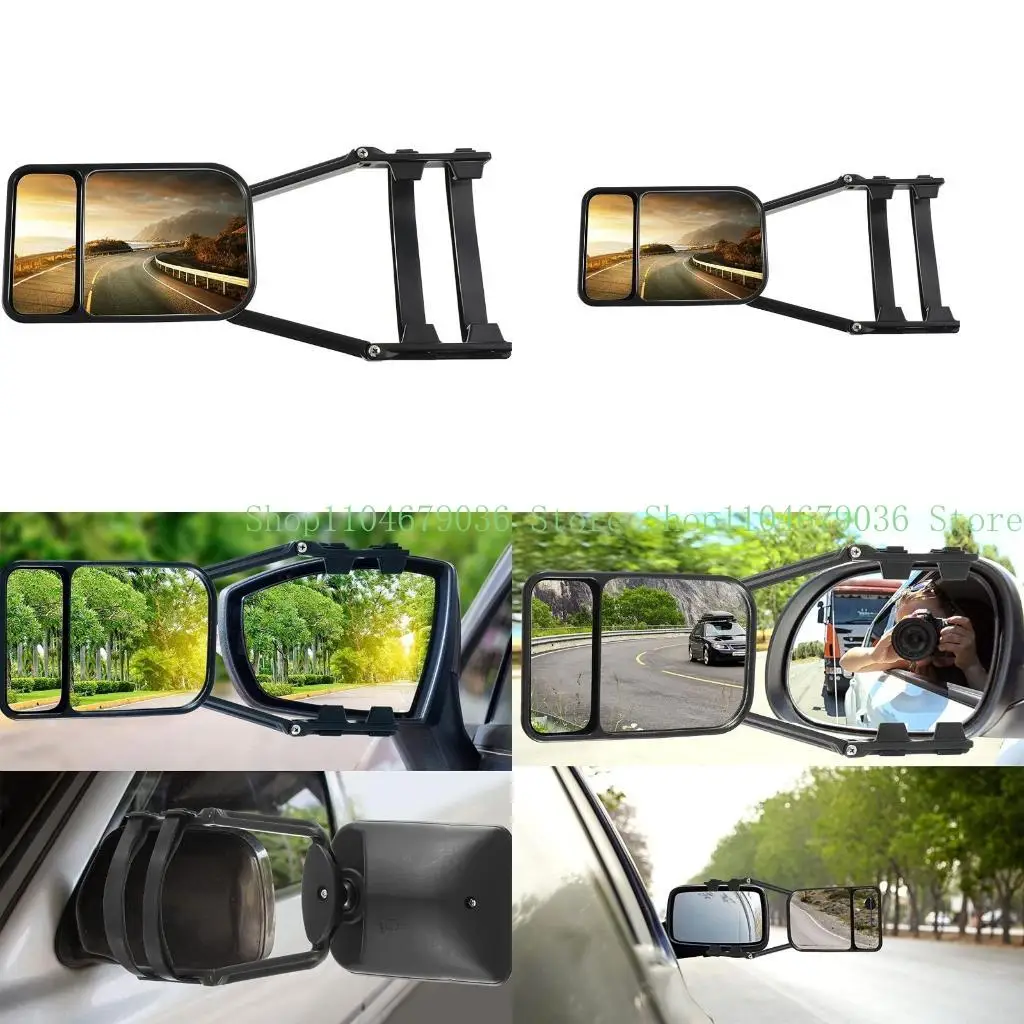 

652F Заизденье буксировочное зеркало Регулируемое расширяемое буксировочное зеркало с двойным видом зеркало